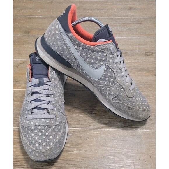 2014 Nike Men's Sz 10 Internationalist Ltr Polka Dot Running Shoes 705279-002 - Picture 1 of 9